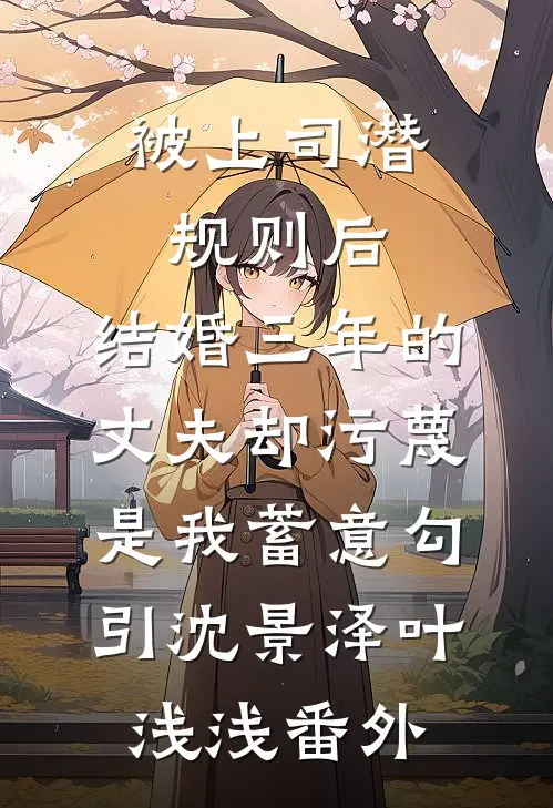 被上司潜规则后，结婚三年的丈夫却污蔑是我蓄意勾引沈景泽叶浅浅 番外