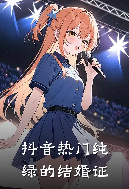 抖音热门纯绿的结婚证
